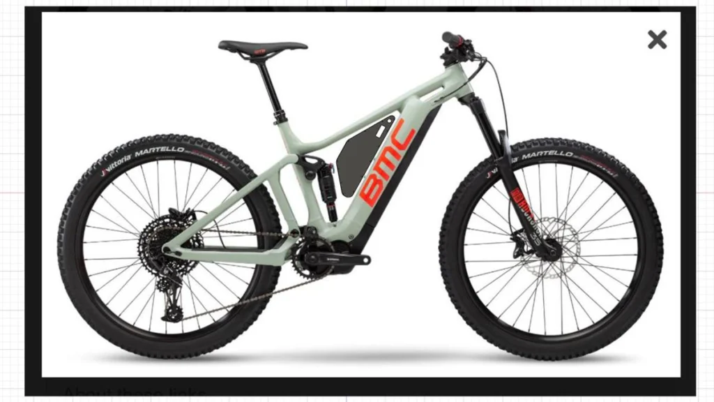 Projeção do Packbooster Custom 630 montado na BMC Trailfox