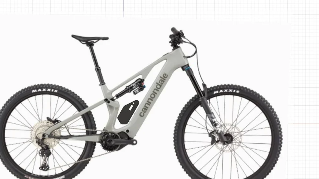 Projeção do Packbooster Custom 360 montado na Cannondale Moterra Carbon SL2