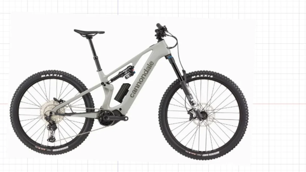 Projeção do Packbooster Mini Hex montado na Cannondale Moterra Carbon SL2