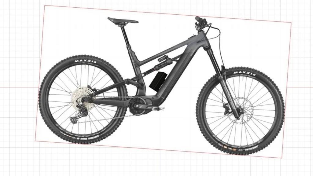 Projeção do Packbooster Mega Hex montado na Canyon Torque:ON 7