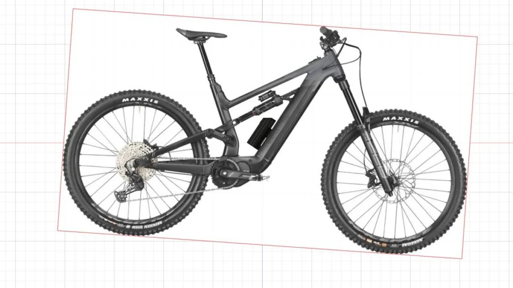Projeção do Packbooster Mini Hex montado na Canyon Torque:ON 7