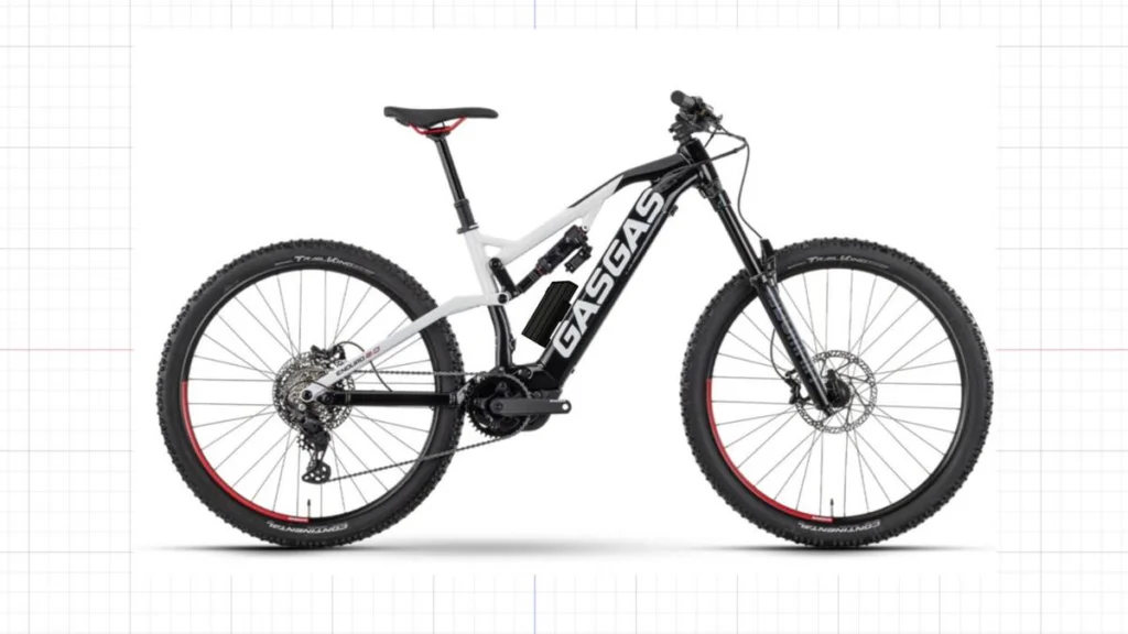 Projeção do Packbooster Mini Hex montado na GasGas G Enduro 2.0