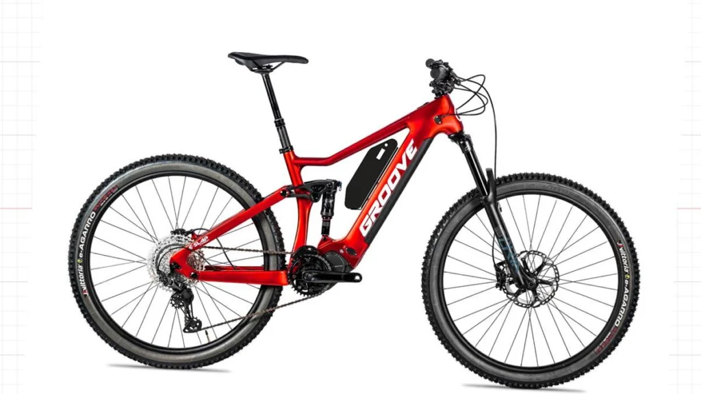 Projeção do Packbooster Custom 540 montado na Groove E-Slap Carbon 12V