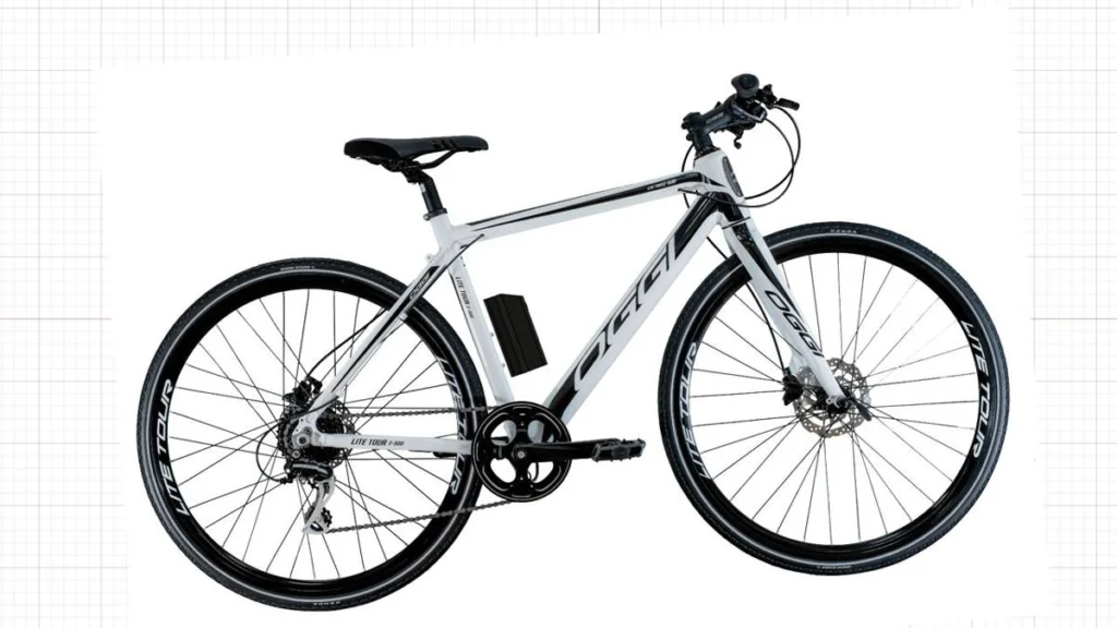 Projeção do Packbooster Mega Hex montado na Oggi E-tour E500