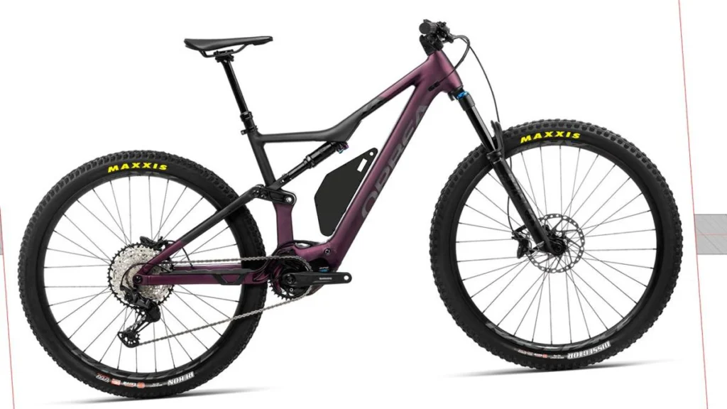 Projeção do Packbooster Custom 630 montado na Orbea Rise H20 e H30