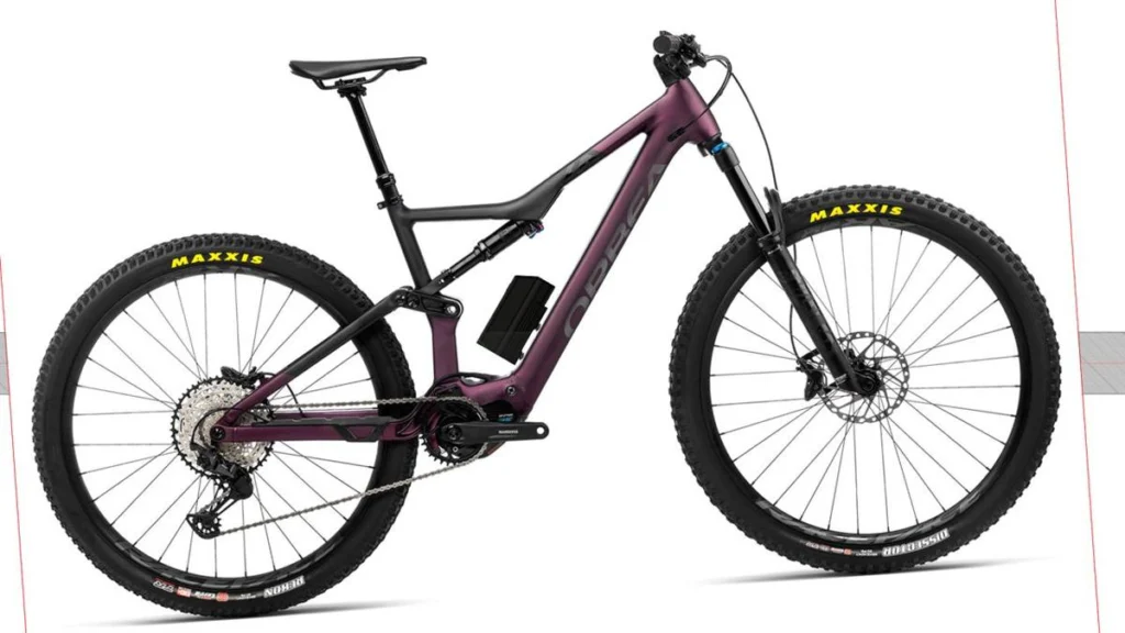 Projeção do Packbooster Mega Hex montado na Orbea Rise H20 e H30