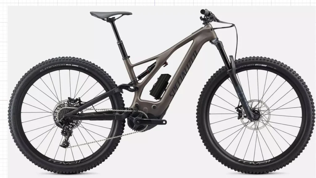 Projeção do Packbooster Mini Hex montado na Specialized Turbo Levo Comp Carbon (2020 · Gen 2)