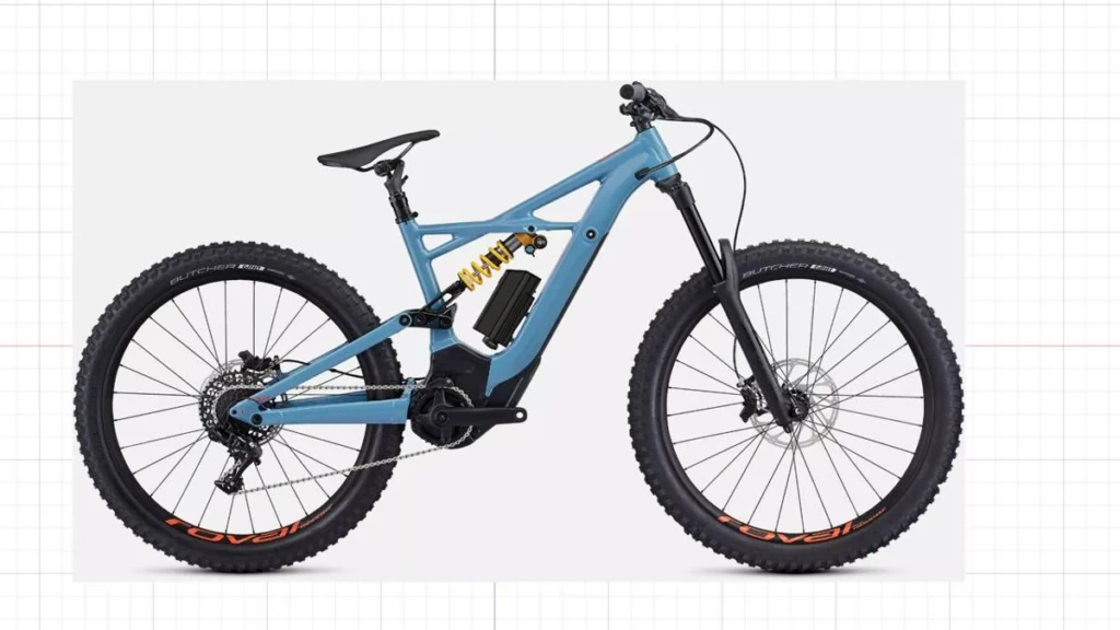 Projeção do Packbooster Mega Hex montado na Specialized Turbo Kenevo