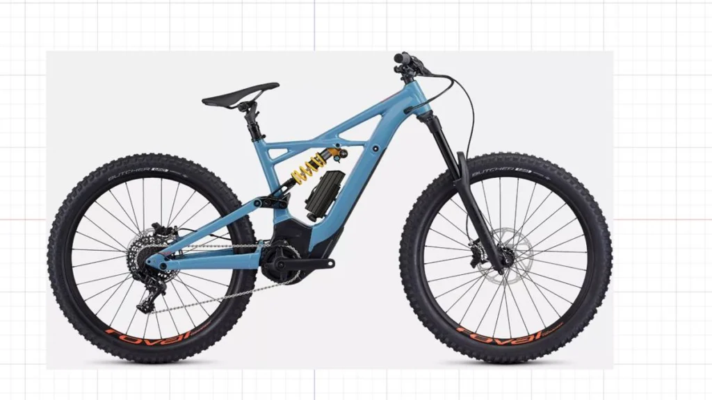 Projeção do Packbooster Mini Hex montado na Specialized Turbo Kenevo (2019)