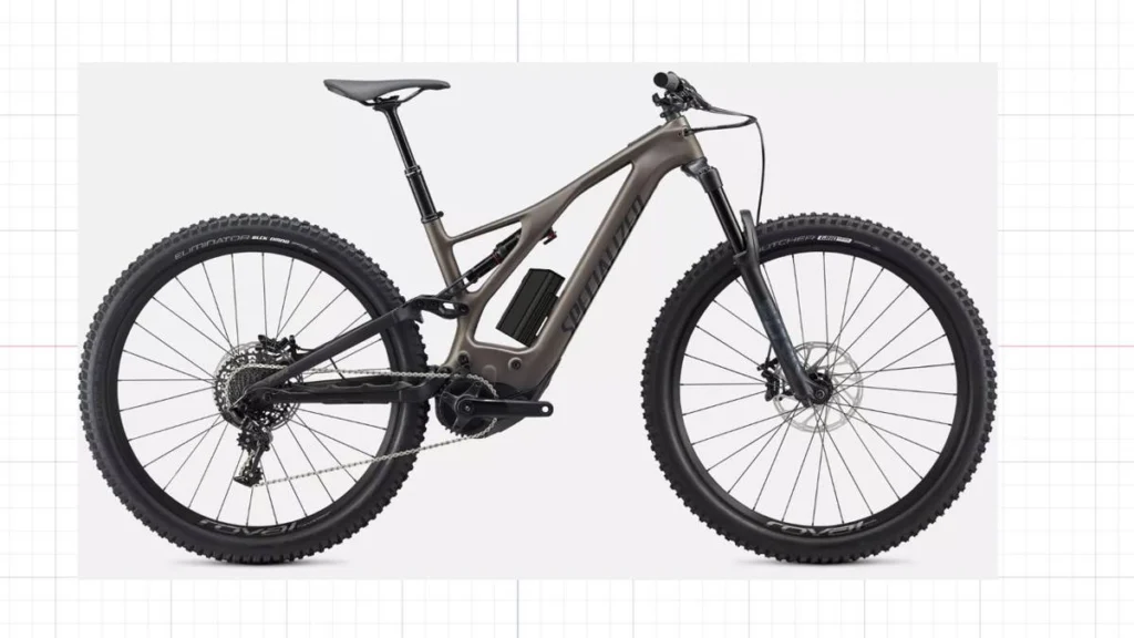 Projeção do Packbooster Mega Hex montado na Specialized Turbo Levo Comp