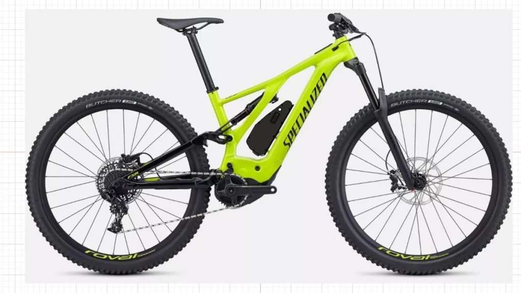 Projeção do Packbooster Custom 540 montado na Specialized Turbo Levo FSR